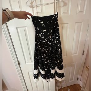 Strapless White House Black Market Dress